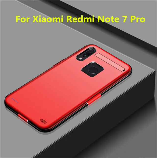 Зарядное устройство NTSPACE 6800 мАч, чехол для зарядки Xiaomi Redmi Note 7 Pro, чехол для зарядного устройства для Xiaomi Redmi Note 7, чехол для питания - Цвет: Red for Note 7 Pro