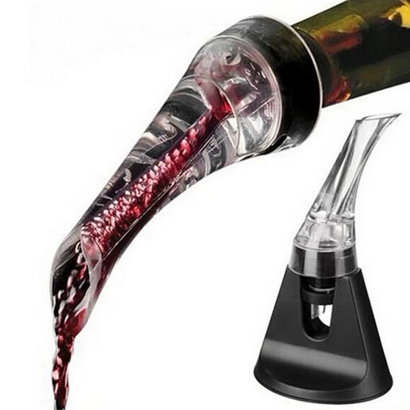 Acrylic Olecranon Aerating Pourer Set Magic Decanter Hawk Eagle Red Wine Aerator Spout With Base