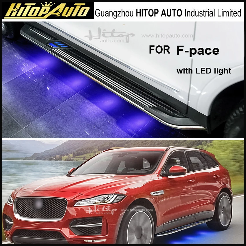Самая популярная подножка боковая планка nerf для Jaguar F PACE Acura CDX с сисветодиодный
