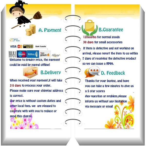 feedback sheet