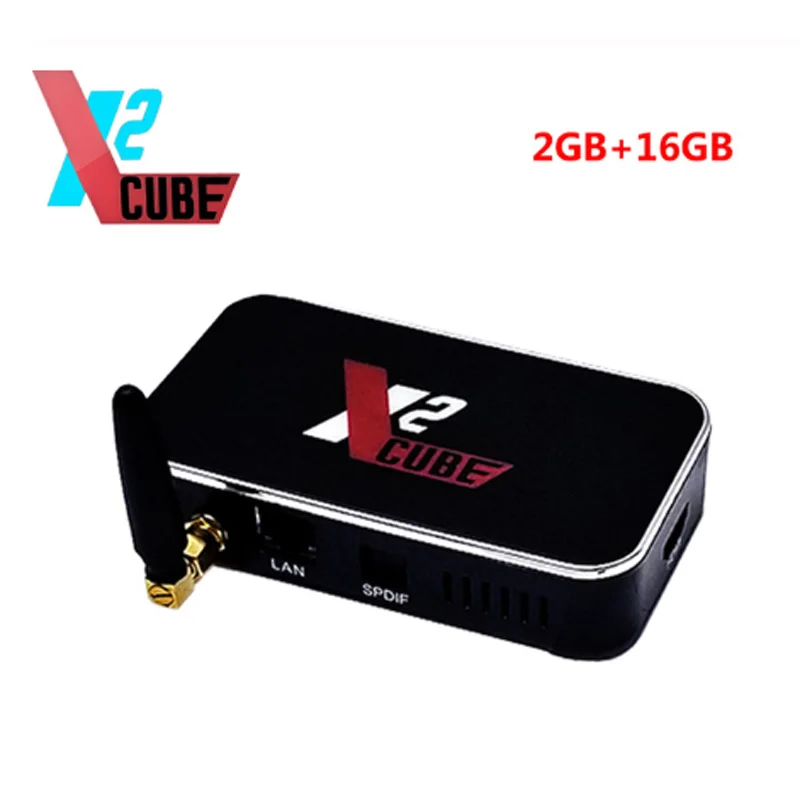 X2 cube Smart Android 9,0 ТВ приставка Amlogic S905X2 2 Гб DDR4 16 Гб rom телеприставка 2,4G/5G WiFi 1000M BT5.0 4K HD медиаплеер X2 pro - Цвет: only x2 cube