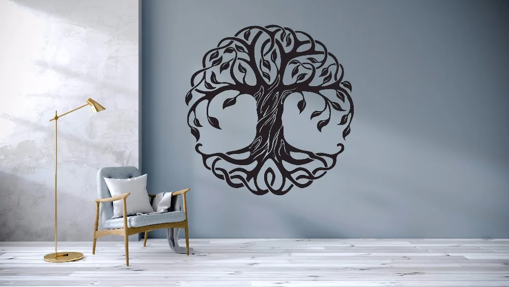mural da parede do vinil decoração para casa yoga arte ay1721