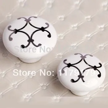 

Silver drawer knobs pulls handle white ceramic drawer dresser cupboard handles pulls knobs furniture door hardware accessories
