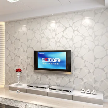 

The new non-woven flocking simple striped wallpaper bedroom living room sofa backgroumd for wall paper