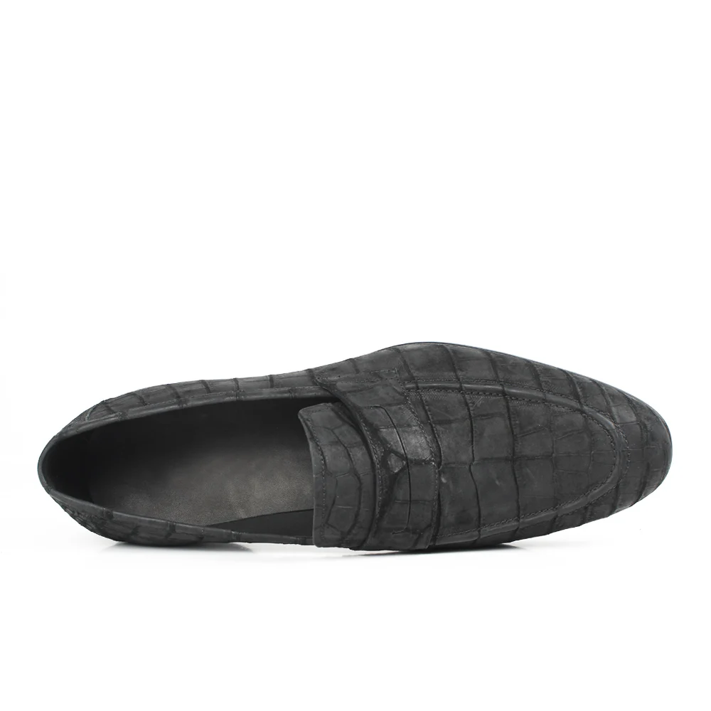 Vikeduo/ г.; обувь из натуральной кожи на заказ; модные вечерние и свадебные модельные офисные оригинальные дизайнерские мужские лоферы из крокодиловой кожи