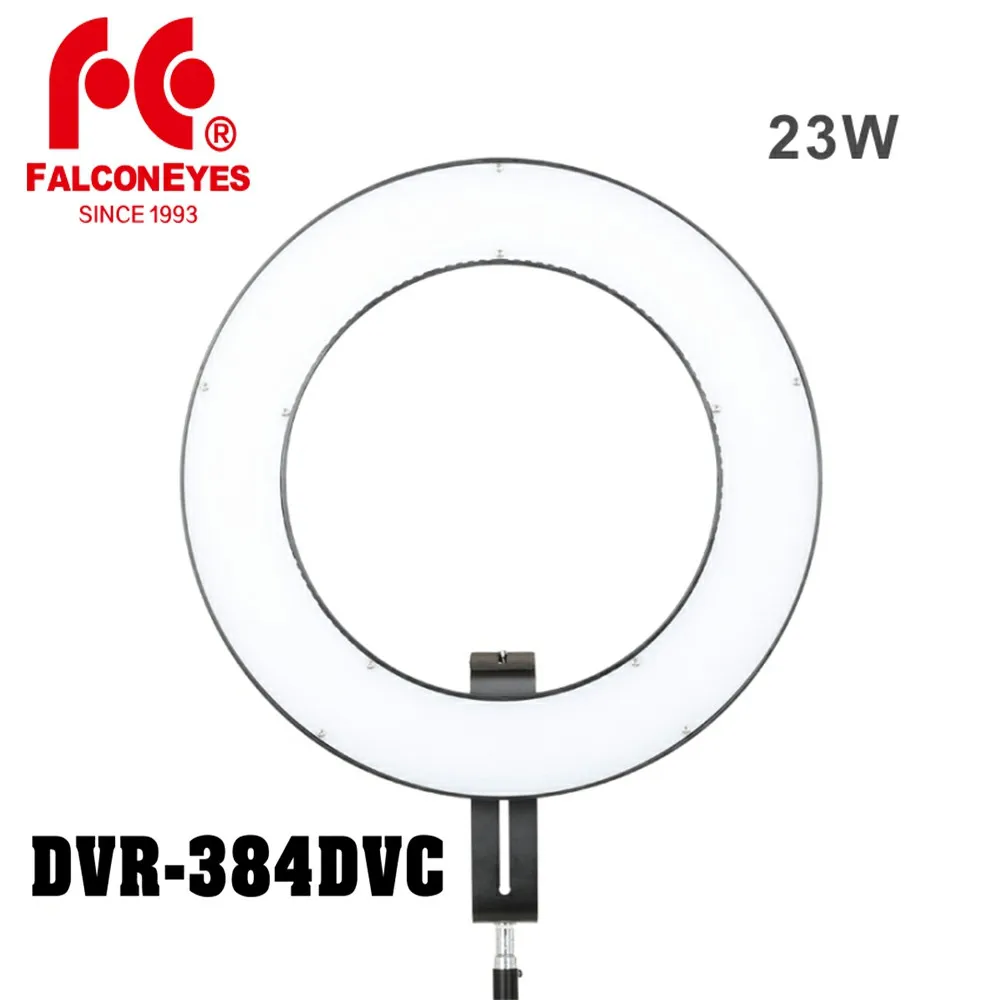 Falcon Eyes 23W DVR-384DVC Photography Studio LED Lamp 3000-5600K Adjustable Color Temperature Video Continuous Ring Light | Электроника