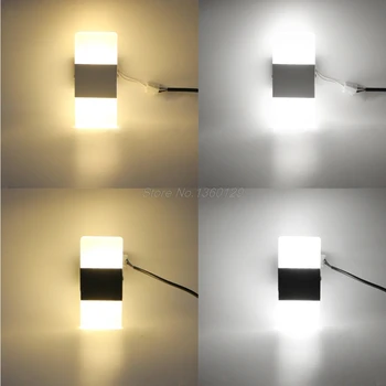 

AC 85-265V LED Wall Lamp Modern Acrylic LED Bedroom Hallway Bathroom Wall Lamp Low Power Consumption DEC07 Dropship