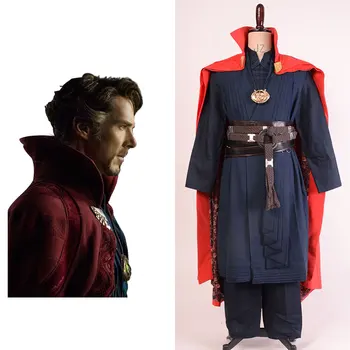 

COS Movie Doctor Strange Dr Strange Steve Cosplay Costume Superhero Halloween Coat Full Set for Men and Women Halloween