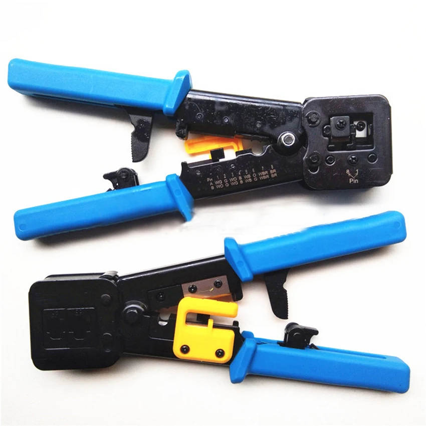 

EZ rj45 crimper hand network tools pliers rj12 cat5e cat6 8p8c Cable Stripper pressing clamp tongs clip multi function
