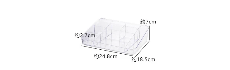 Прозрачная коробка для хранения косметики пластиковый Настольный органайзер для офисных принадлежностей туалетный столик косметички коробка mx01141722