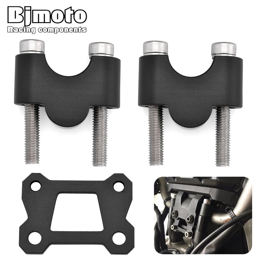 

BJMOTO MT 07 FZ 07 Modified Handlebar Handle bar Risers Height up Adapters For YAMAHA TRACER700 MT07 MT-07 Moto Cage 2014-2017