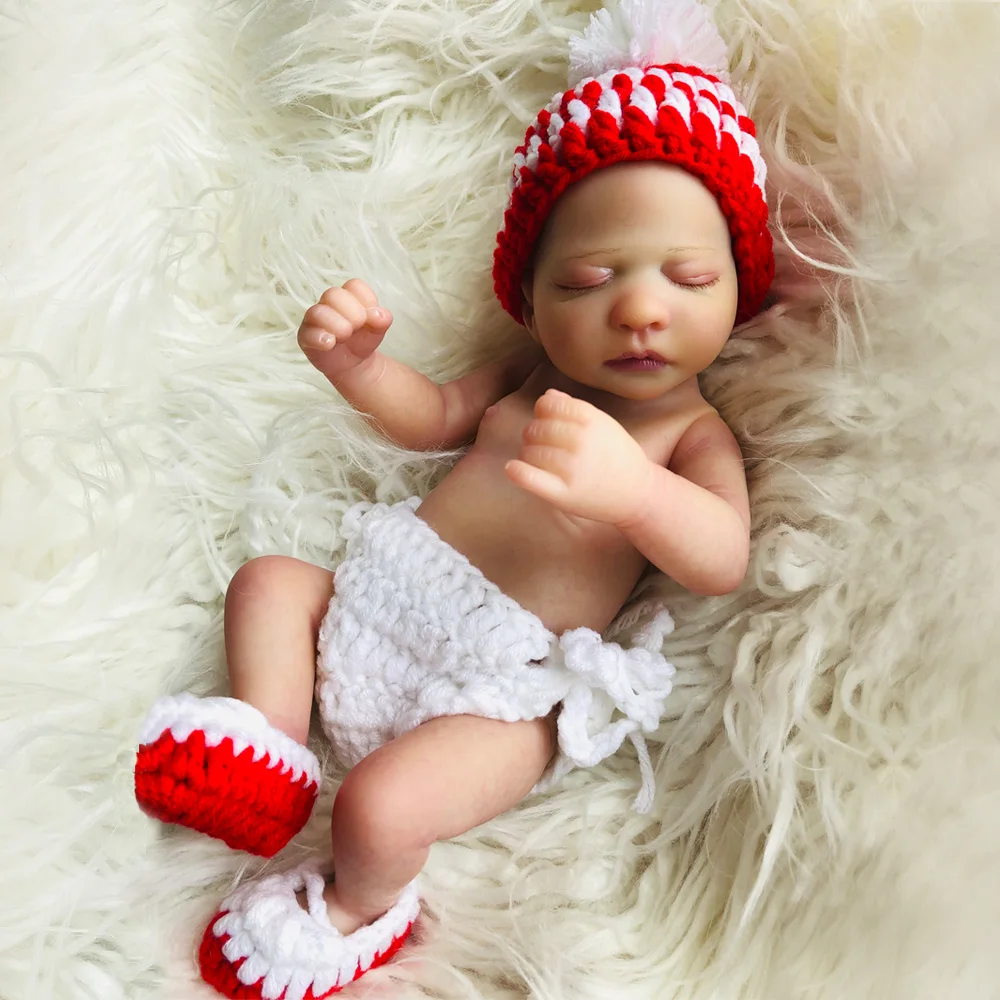 Уникальный бутик 25 см Силиконовые Детские куклы Reborn мини реалистичные Bebe menina Kid