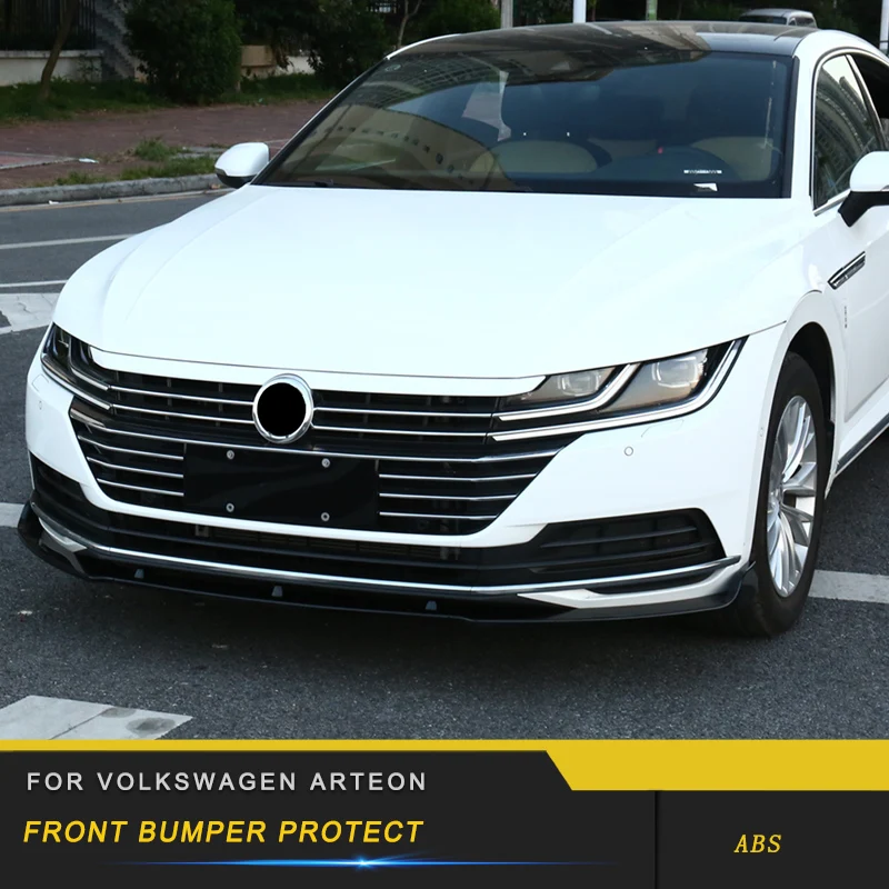 

For VW Volkswagen Arteon 2019 Car Styling Front Bumper Fender Protector Cover Trim Frame Pad Board Exterior Parts