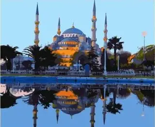 

Sultanahmet Mosque Diy Painting By Numbers landscape Art canvas Painting Modern Home Wall Decor Unique Gift For Artworks