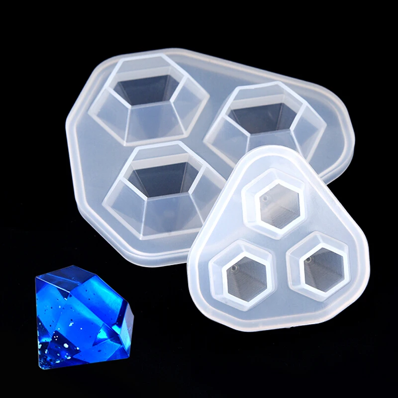 

Resin Silicone Mold Diamond Pendant Necklace Crafts Making Jewelry DIY Tool