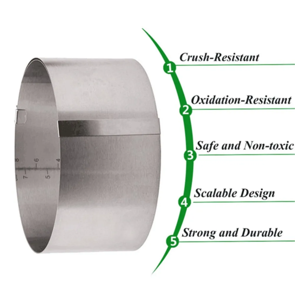 16-30 см регулируемая форма для торта из нержавеющей стали круглая форма для торта, Мусса форма для выпечки