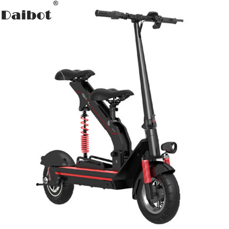 

Daibot Portable Electric Scooter Two Wheels Electric Scooters Brushless Motor 350W 36V Adult Child Kick Scooter With Two Seat