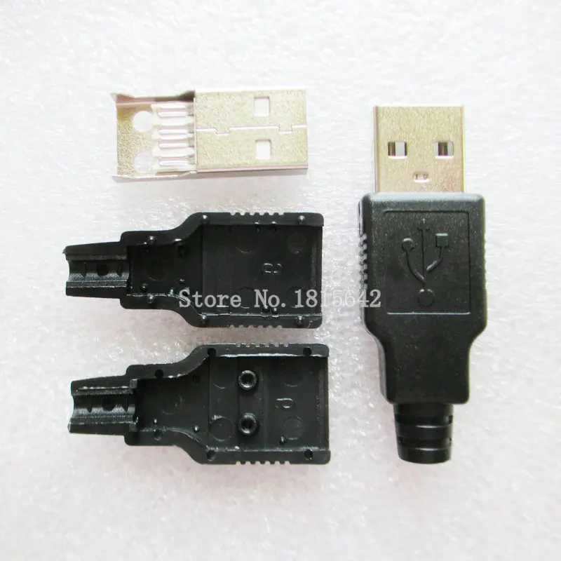 Разъем USB 10 шт./лот/тип картриджа/три элемента/разъем типа A 4 контактный разъем