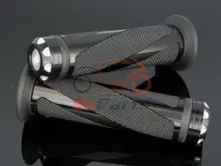 Черные мотоциклетные Байк алюминиевый 7/8 "Руль гель Резина ручками для Honda Yamaha Suzuki Kawasaki KTM ATV Ducati