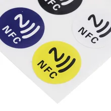 6pcs NFC Tags Stickers NTAG213 NFC tags RFID adhesive label sticker Universal Lable Ntag213 RFID Tag for all NFC Phones