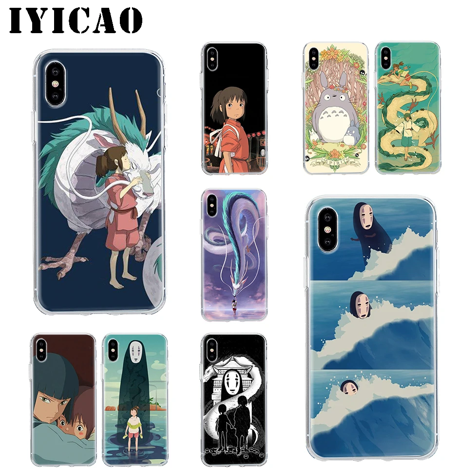 

Cartoon Studio Ghibli Spirited Away Totoro Hard Case Cover Shell for iPhone 4 4s 5 5s Se 6 7 7plus 8 8Plus X XS MAX XR 6s Plus