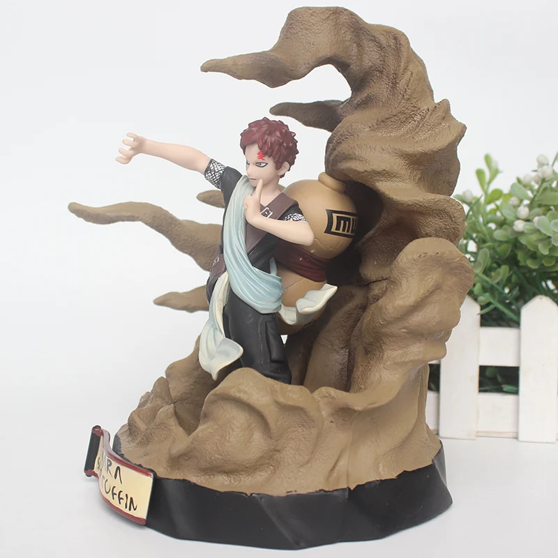 Ботинки в стиле аниме NARUTO фигурка повязка на голову Sabaku no Gaara из ПВХ движущаяся