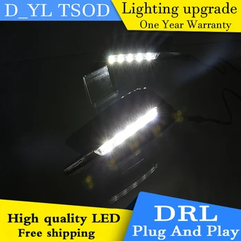 

D_YLcar styling For Chevrolet Sail 3 LED DRL For Sail 3 High brightness guide LED DRL led fog lamps daytime running lights A sty