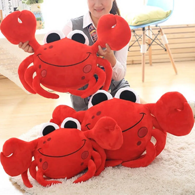 

Soft Cushion 55cm Simulation Crab Plush Stuffed Toys Cartoon Stuffed Animal Toys Plush Doll Toys Christmas Birthday Kids Gifts