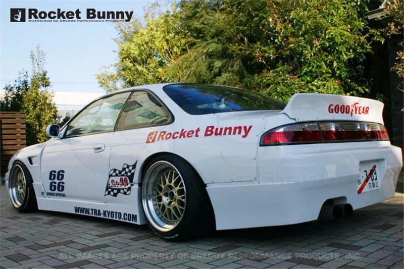 1995-1996 Nissan S14 Zenki S14A Kouki Rocket Bunny  V1 Aero Style Body Kit FRP  (13)
