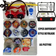 

12PCS Toupie Beyblade burst Set Masters Launcher Spinning Top Beyblades Metal Fusion Beyblade Toys For Boy Children bayblade