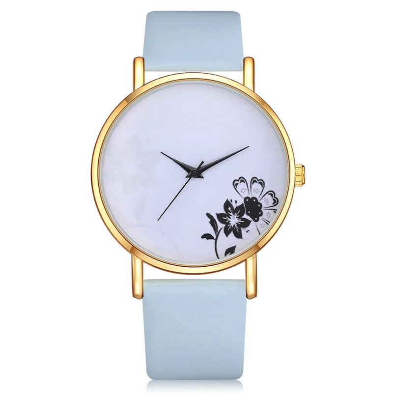 Women's watches brand luxury fashion ladies watch Casual Quartz Leather Band Watch Analog Wrist Watch clock Reloj mujer J06#N (5)