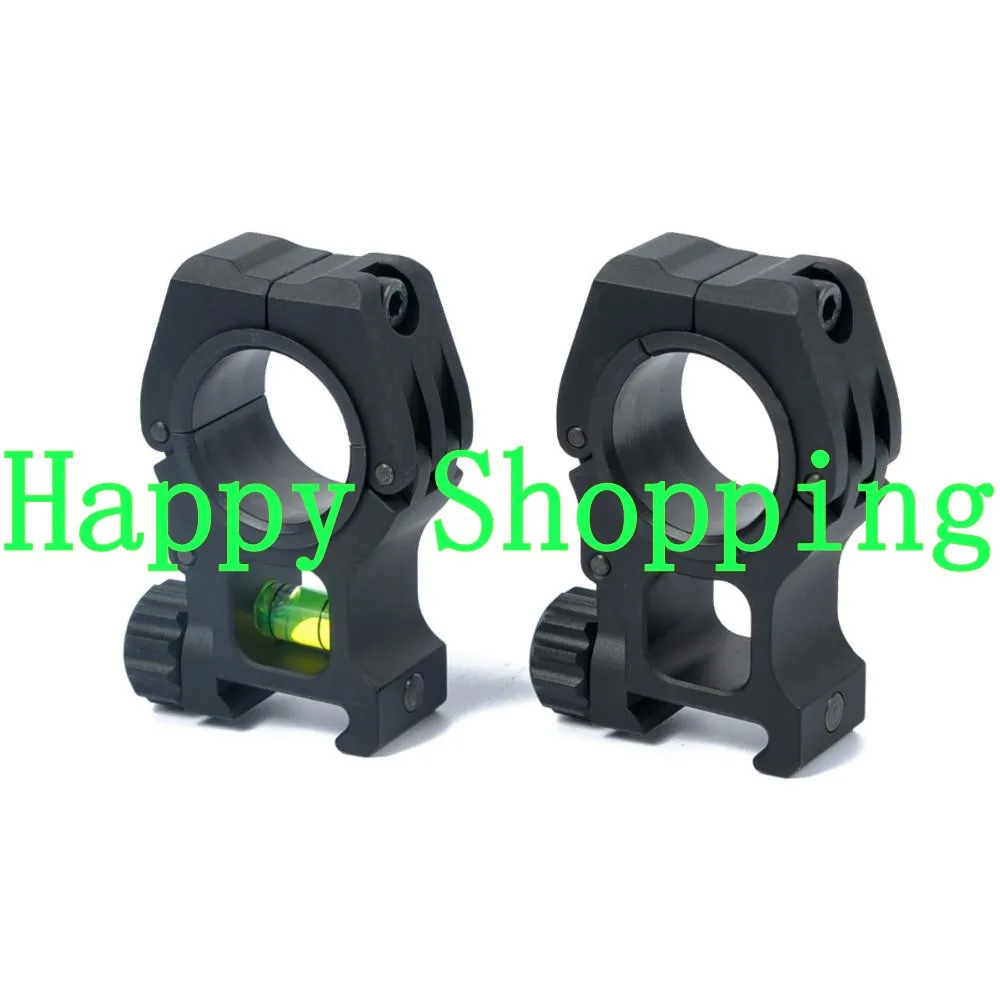 

M10 QD 30mm 25mm Ring Flashlight Scope Laser Mount With Spirit Level For 20mm picatinny weaver rail