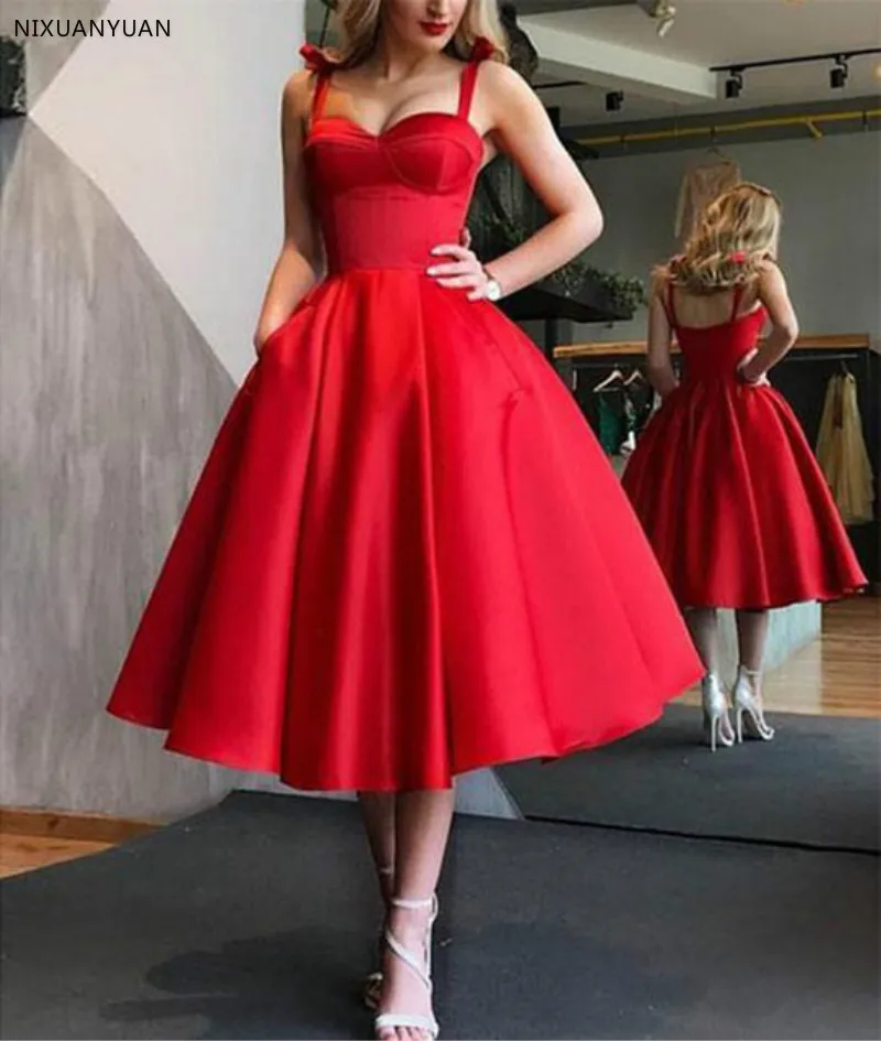 

Red Evening Dress Sexy Robe De Soiree 2019 Celebrity Prom Gowns Short Women Dresses Evening Party