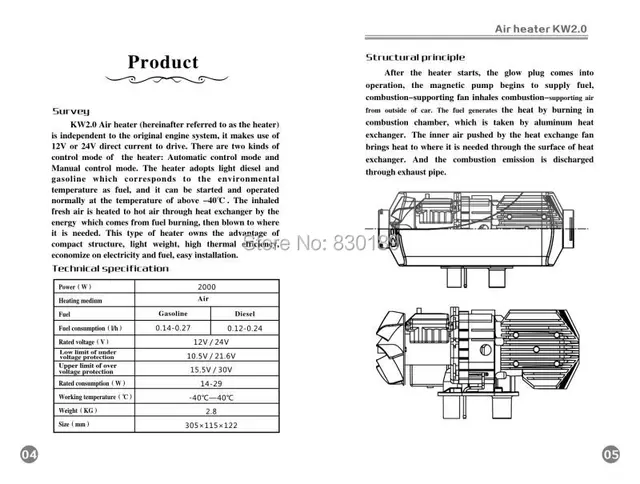 2KW 12 V Air Standheizung für Diesel Lkw Boot Van RV, Ähnliche Webasto,  Eberspächer Dieselheizung Typ! Lieferanten und Hersteller China - Factory  Quotation - NEWHIGH