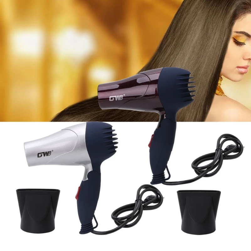 GW555 Foldable Hair Blow Dryer Low Noise Traveller Household Blower 220V EU Plug