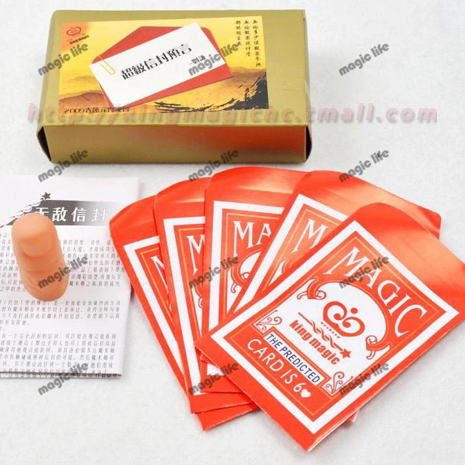 

Envelope Prediction Red magic tricks magic props 2pcs each lot