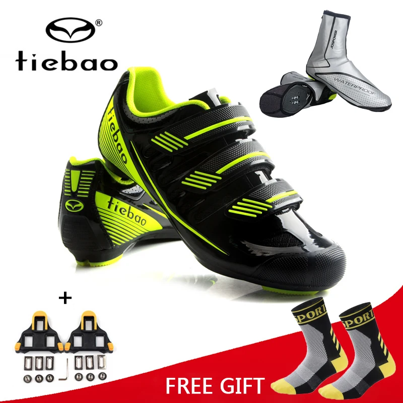 Tiebao Cycling Shoes MTB Road Racing Bike Shoes Self Locking Athletic