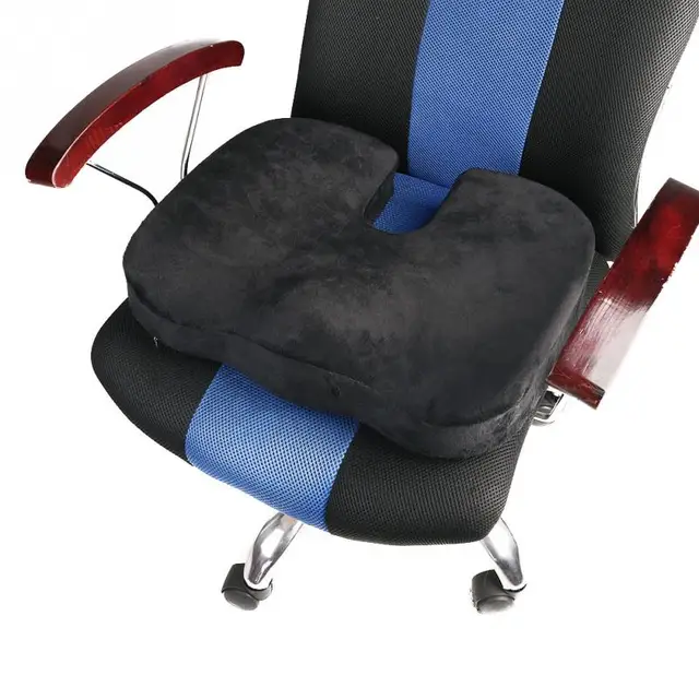Asiento de Espuma de Memoria confort Silla de Oficina Cojín Lumbar ... Asiento de Espuma de Memoria confort Silla de Oficina Cojín Lumbar ...