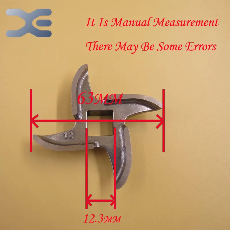Запчасти для кухонной техники Высокое качество нержавеющая сталь 12 Тип мясорубки нож Мясорубка части
