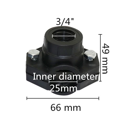 DN32, DN25 Зажим для труб сельскохозяйственная Оросительная труба зажим для седла кронштейны зажим для седла садовый трубопровод для полива фитинг 1 шт - Цвет: DN25-3I4 Inch