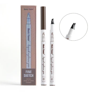 

1PC 3 Colors Makeup Fine Sketch Liquid Eyebrow Pencil Waterproof Tattoo Super Smudge-proof Durable Eye Brow Enhancer Pen Tools