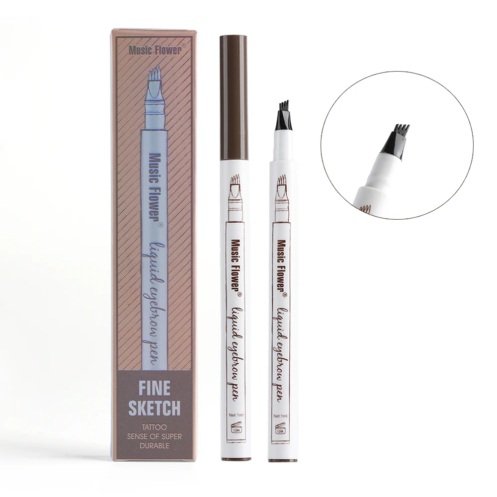 How to buy Offer for  Hot Sale Microblading Eyebrow Tattoo Pen Waterproof Eye Makeup 3 Colors Easy Use Eyebrow Pen Deep C