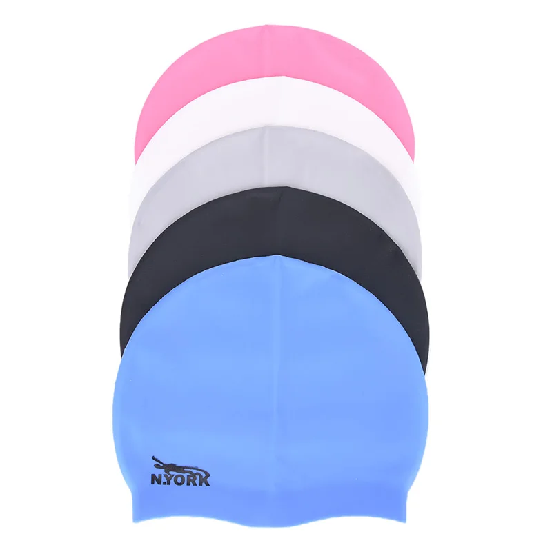Swimming Cap Waterproof Silicone Swim Pool Hat for Adult Men Women Kids Swimming Head Cover Protect Ear Swim Caps