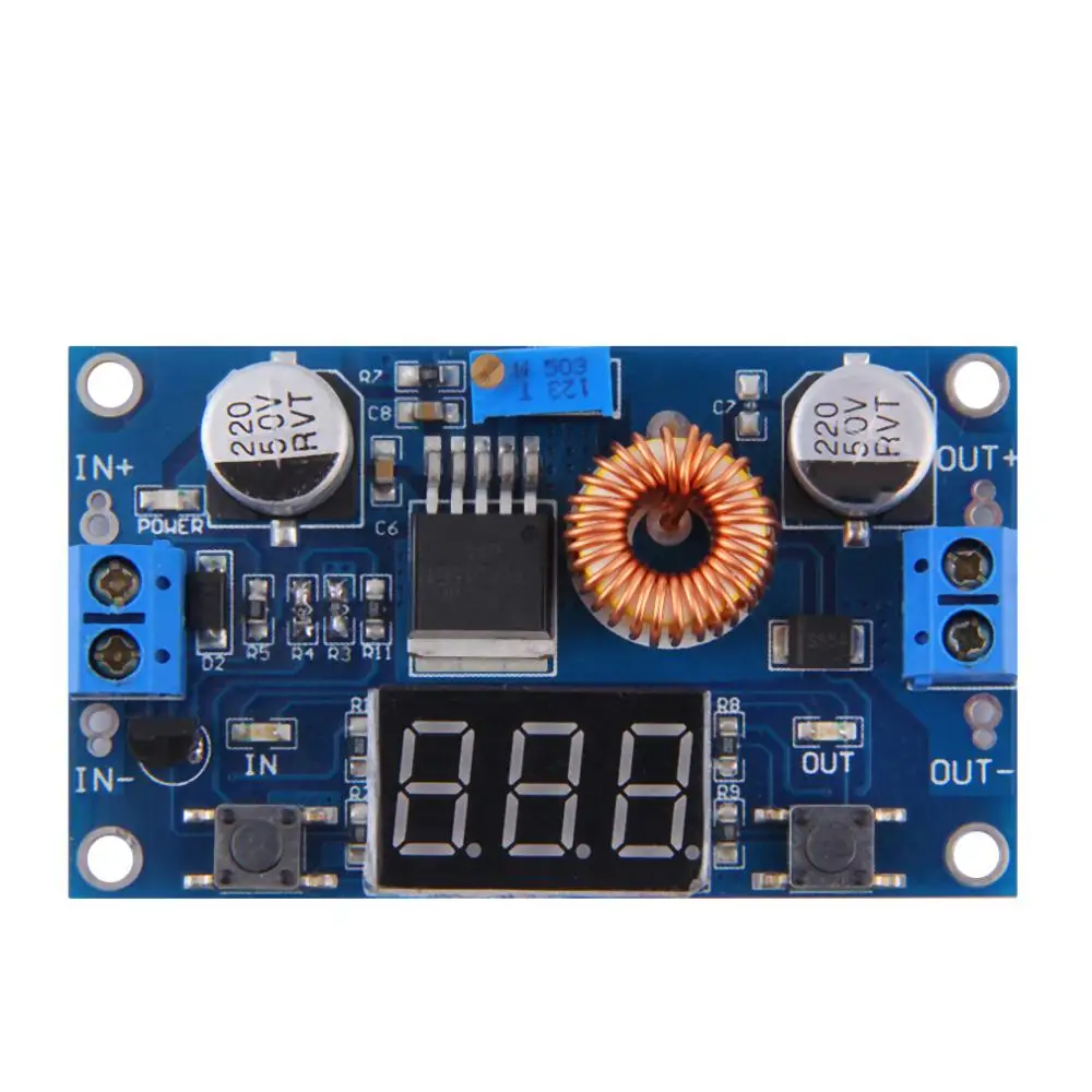 

68mm x 38mm DC Buck Voltage Regulator DC-DC Step Down Converter 5-36V To 1.25-32V 5A 180KHz