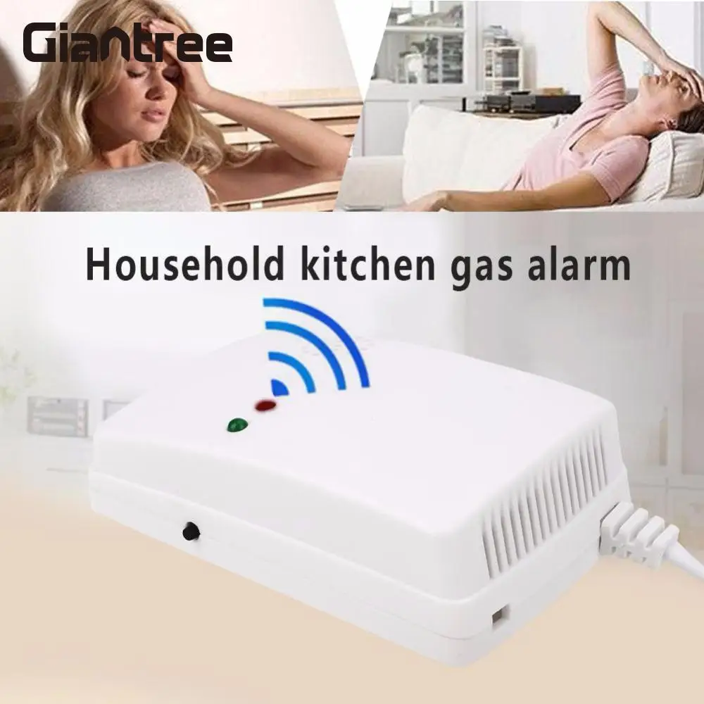 

giantree Gas Alarm Sensor smoke alarm detector Gas Leakage Alarm Gas Detectors Premium White Warning Home Safety