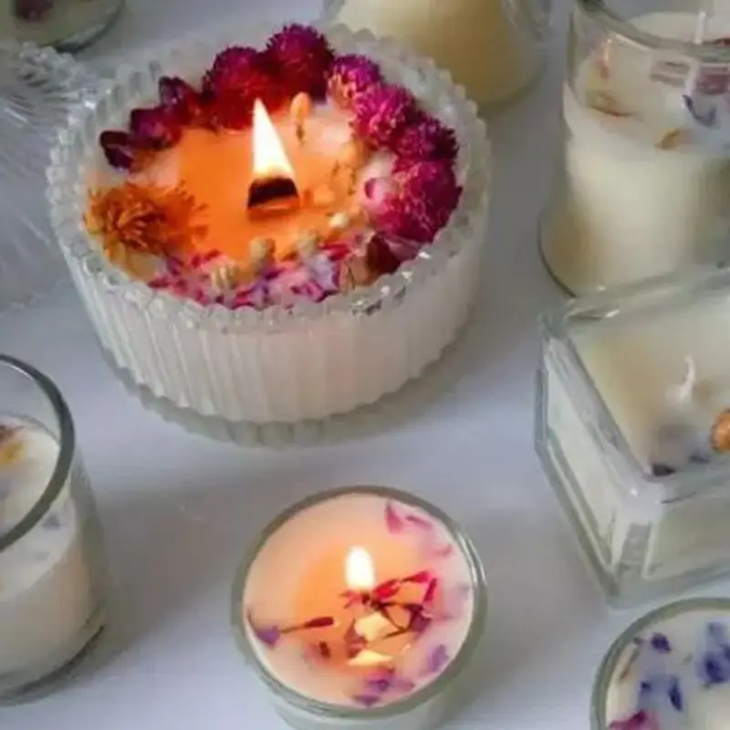 5 г натуральные настоящие сухие цветы лепесток Сделай Сам воск Ландшафтный сырье для стеклянных чайных свечей декоративный держатель орнамент