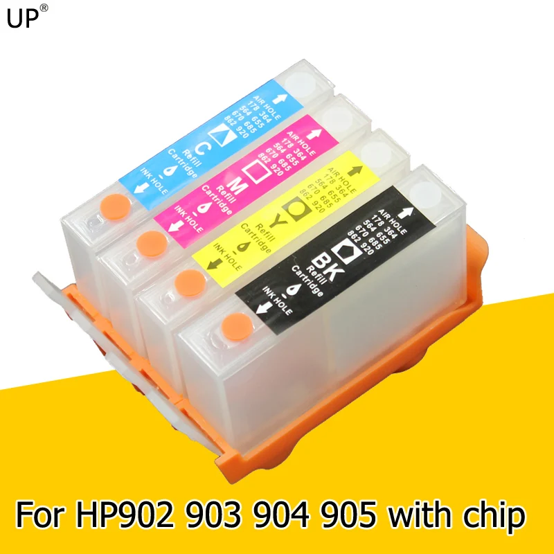 UP empty refillable Ink Cartridge For HP 903 902 904 905 For HP Officejet Pro 6960 6961 6963 6964 6965 6966 6968 6970 6971 6975