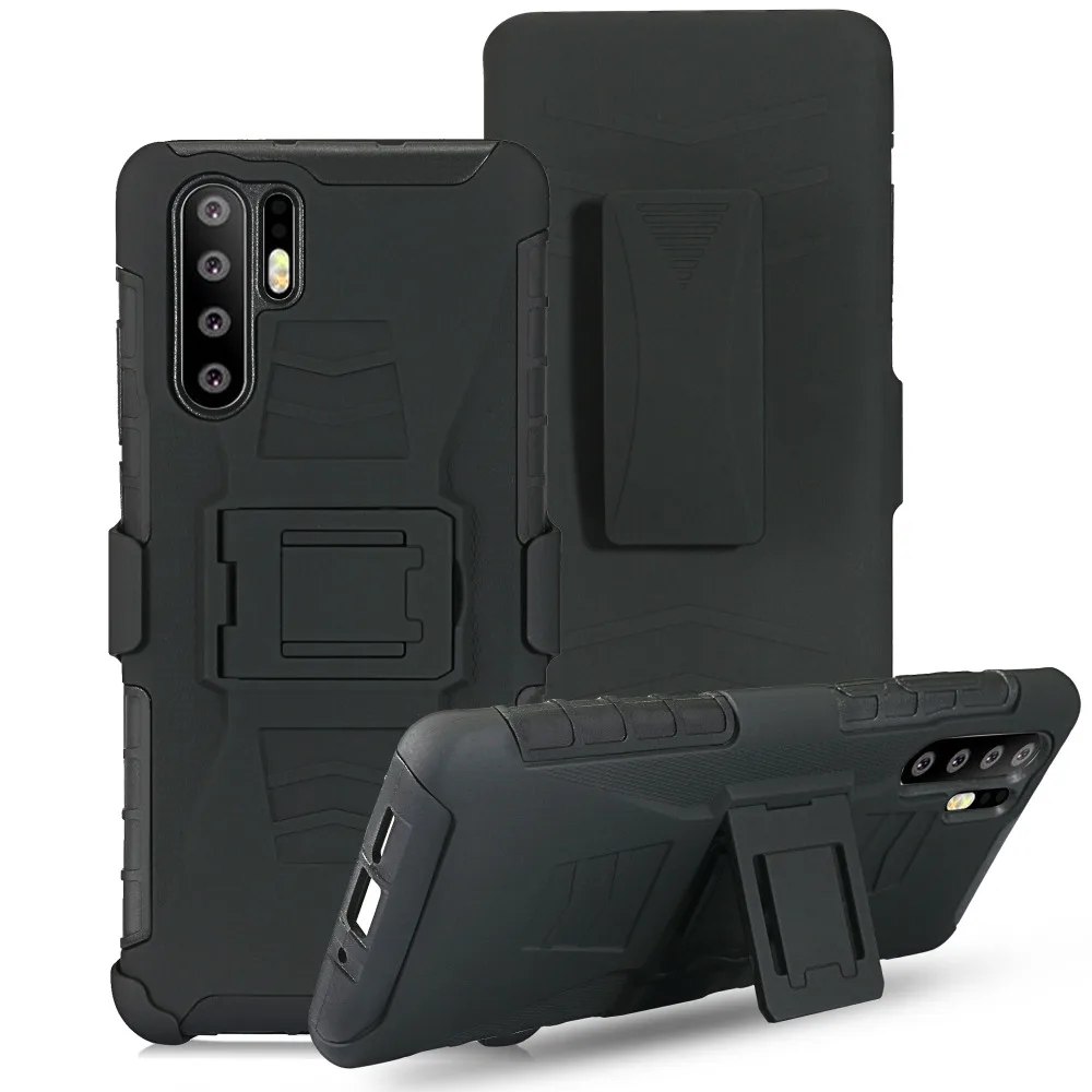 Heavy Duty Impact Rugged Swivel Belt Clip Armor Case Cover sfor Huawei P30 Pro Phone Capa Coque Shockproof Case sFor Huawei P30  (2)