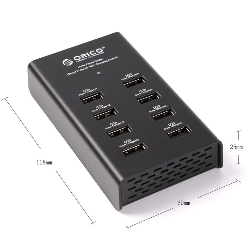 ORICO 8 ميناء شاحن يو اس بي 5V2. 4A إخراج واحدة للهاتف المحمول العالمي USB محول الشحن للقرص ORICO 8 ميناء شاحن يو اس بي 5V2. 4A إخراج واحدة للهاتف المحمول العالمي USB محول الشحن للقرص