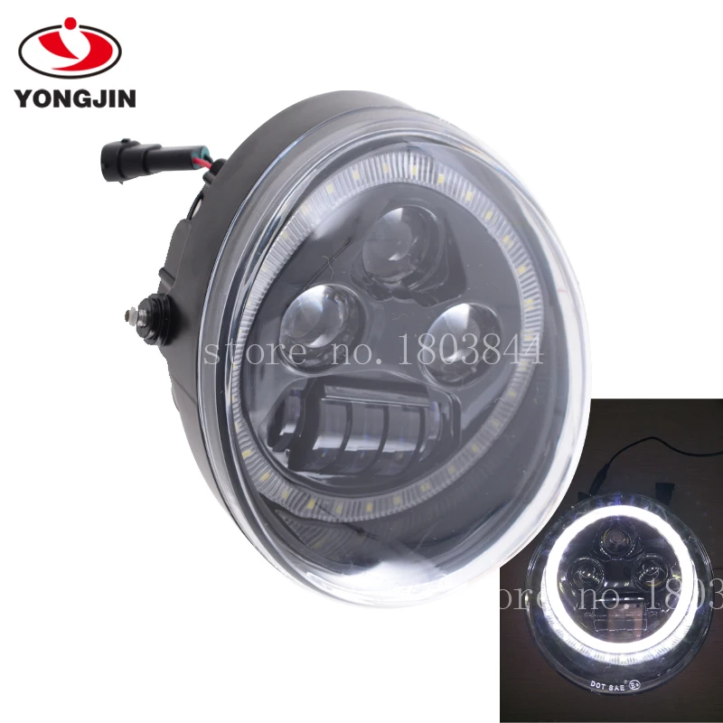 E9 DOT VRSC/V ROD LED Headlight With daytime running light vrod